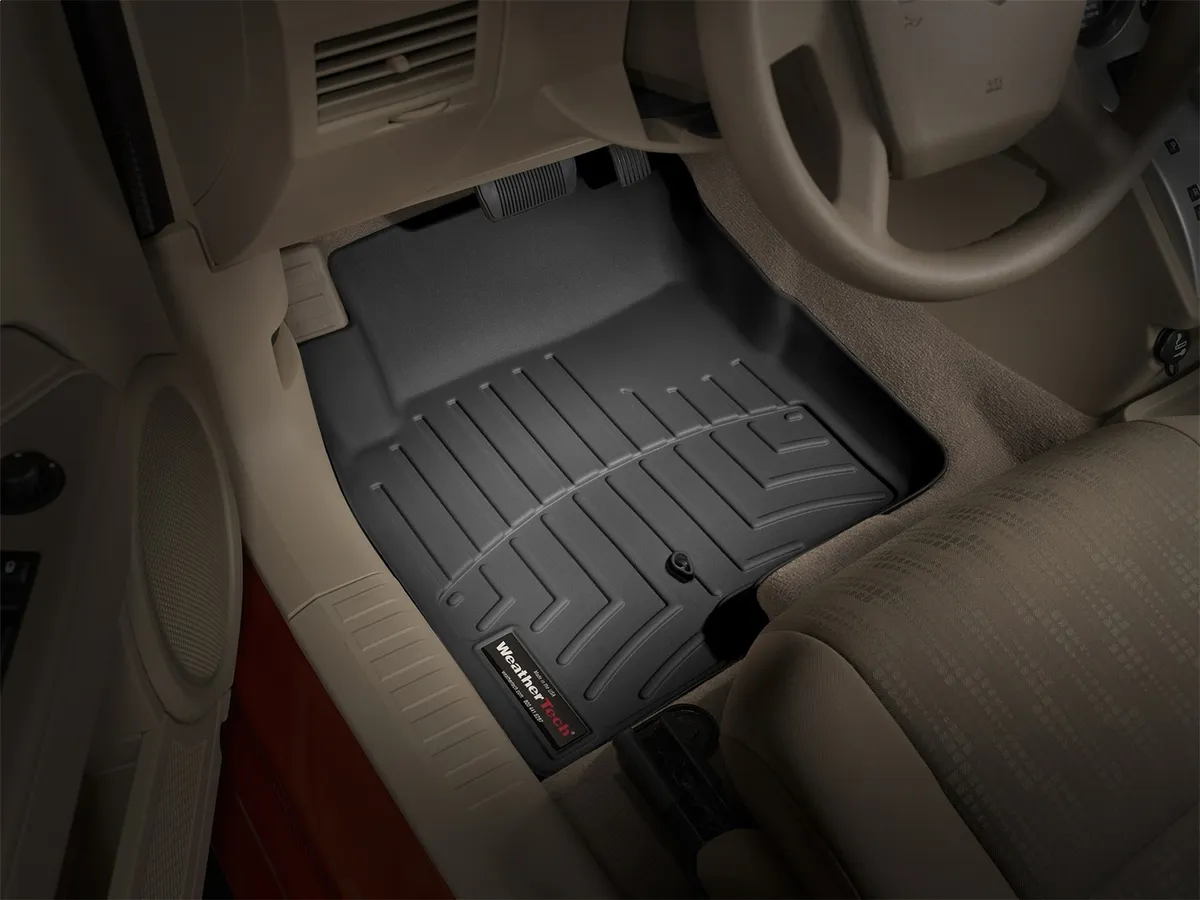 2007 + Dodge Caliber Black Front FloorLiner / 2007 + Jeep Compass Black Front FloorLiner / 2007 + Jeep Patriot Black Front FloorLiner product image