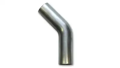 Vibrant Performance 45 Degree Stainless Steel Bend; 2.125 in. OD; 3.125 in. Centerline Radius; 6 in. Leg Length From Tangent;