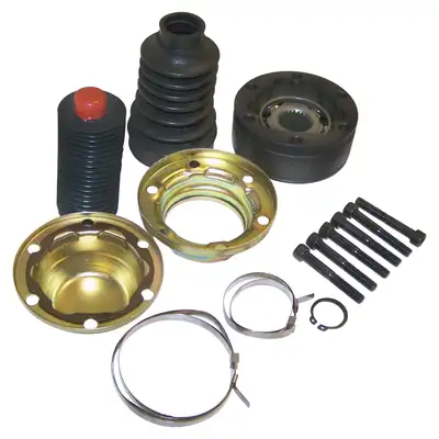 Crown Automotive Jeep Replacement CV Joint Repair Kit; Front; Axle End; Incl. CV Joint/Caps/Boot/Snap Rings/Bolts/Grease;