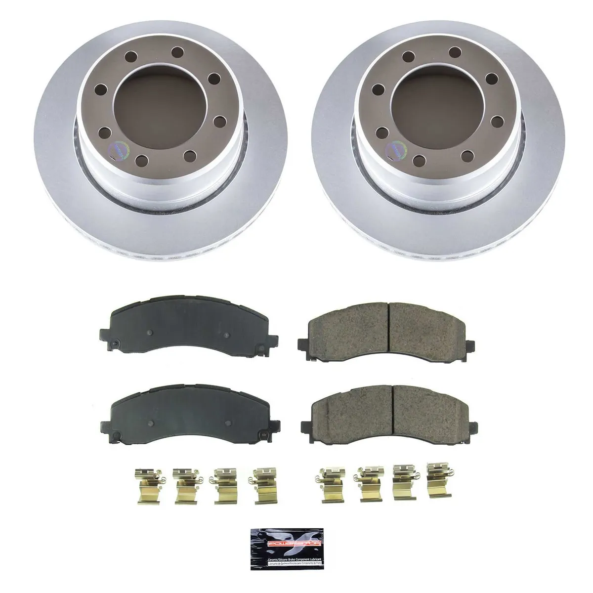 Z17 Geomet Coated Rotor Kit: Genuine Geomet Fully Coated Rotors; Ceramic Pads W/Hardware product image