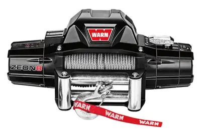 Warn WARN - Vehicle Mounted; Vehicle Recovery Winch; 12 Volt Electric; 8000 Pound Line Pull Capacity; 100 Foot Wire Rope; Roller Fairlead; Wired Remote; Convertib