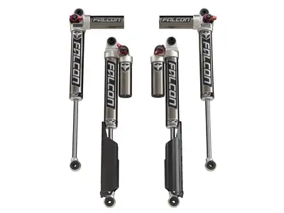 Clayton Off Road JL 2dr: Falcon SP2 3.3 Fast Adjust Piggyback Shock Kit (2-4.5” Lift)