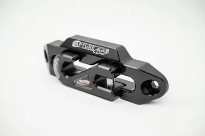 Addictive Desert Designs 1 5/16 Winch Fairlead Plate With Recessed Round End Hook in Black