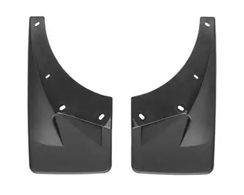 Weathertech 2007 + Cadillac Escalade Black No Drill MudFlaps Fits vehicles w/o flares molding & powers steps does not fit vehicles with 22" rims / 2007 + GMC Yukon Denali Black No Drill MudFlaps Fits vehicles w/o flares molding & powers steps does not fit