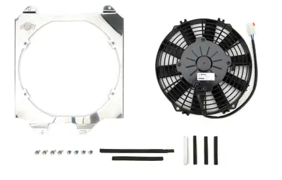 CSF Cooling - Racing & High Performance Division 92-00 Civic All-Aluminum Fan Shroud w/ 12-inch SPAL Fan