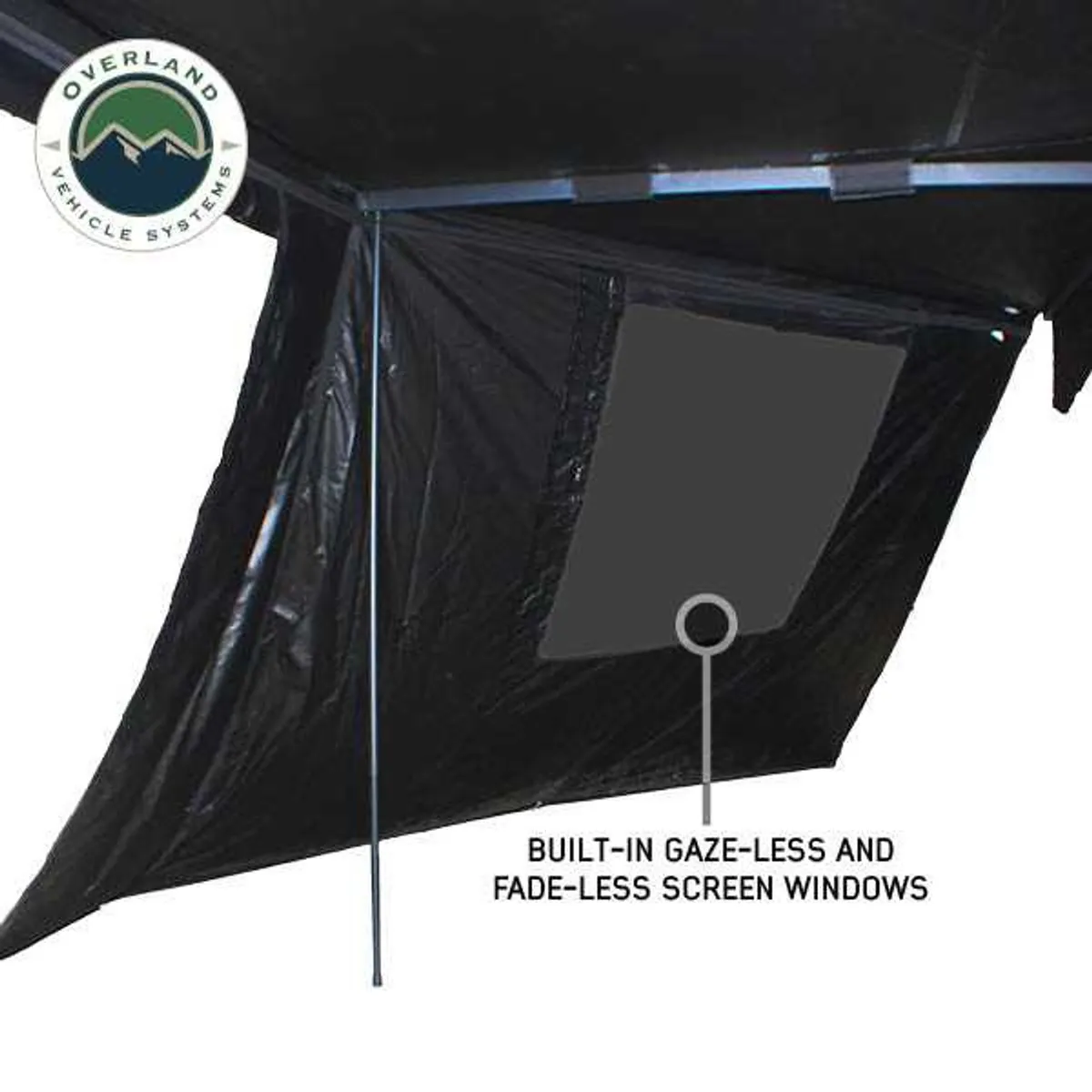 XD Nomadic 270 - Awning Wall 2 W/Black Out, Driver Side, Black Body, Black Trim W/Storage Bag Overland Vehicle Systems product image