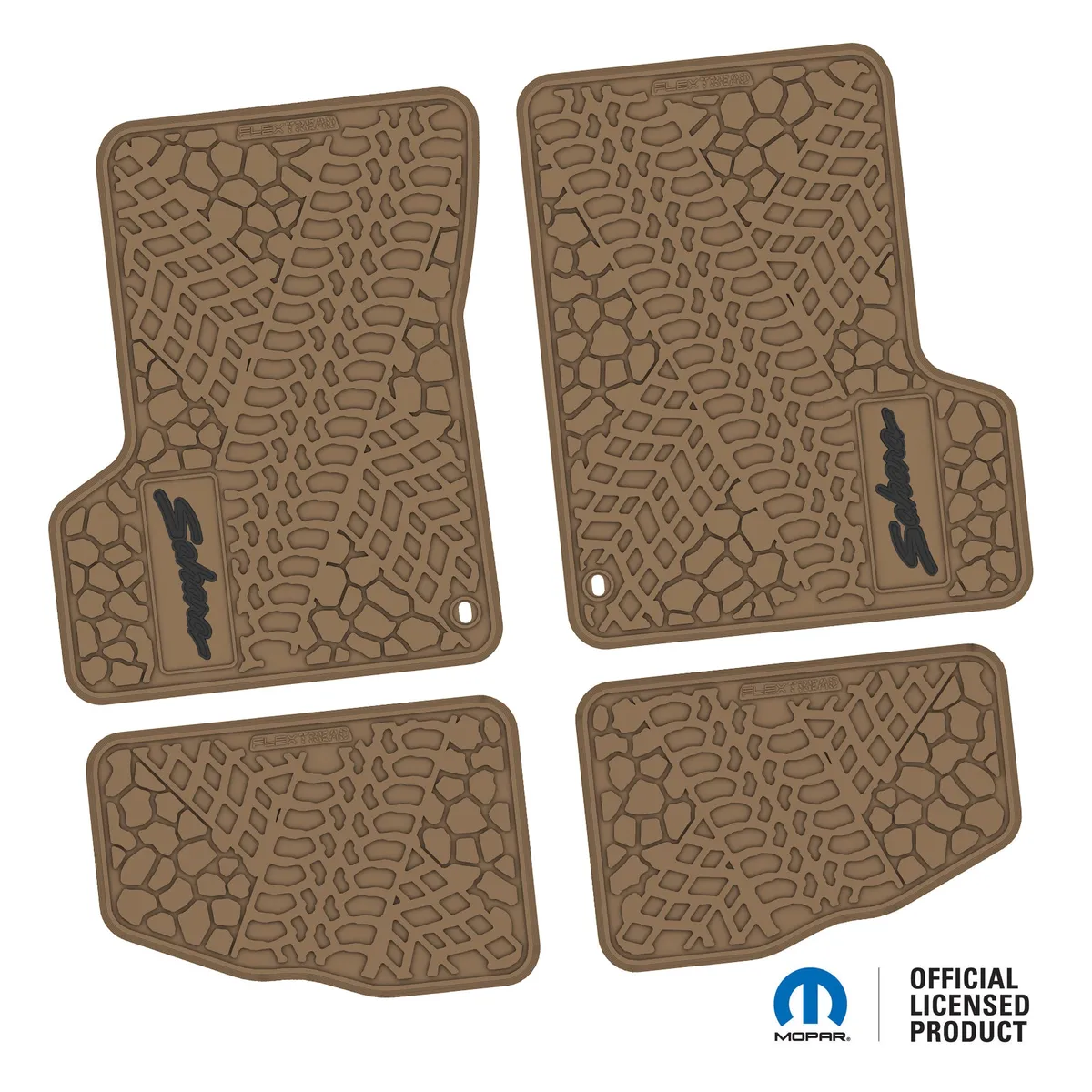 Ngtt44047001- 97-02 Jeep TJ 2DR Front And Rear- Tire Tread/Scorched Earth Scene w/ Sahara Insert - Black product image