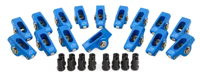Proform Engine Roller Rocker Arm Set 1.6 Ratio 3/8 Stud Extruded Type Fits SB Chevy Clamshell Pack Proform
