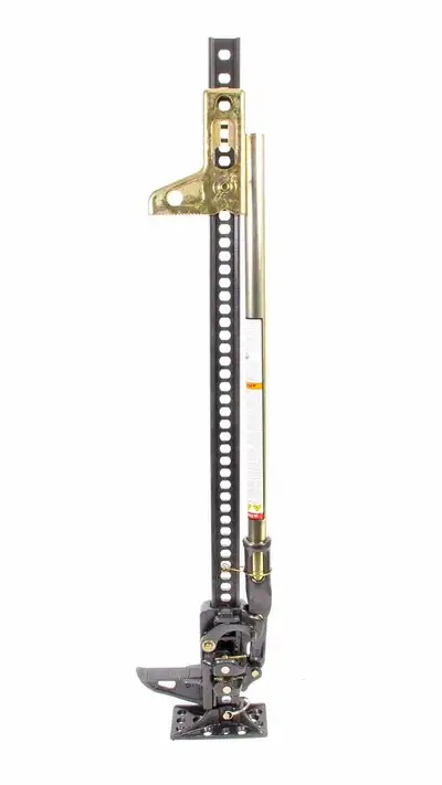 Hi-lift Jack 48 X-TREME Model 7000 lb. Capacity 4660 Rated Capacity. Unique Winch-Clamp-Spreader Attachment.