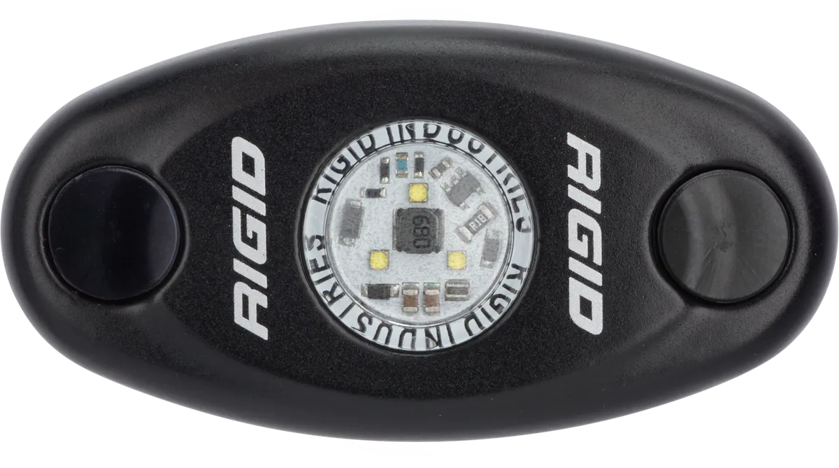 RIGID A-Series LED Light, Low Power, Cool White, Black Housing, Single product image