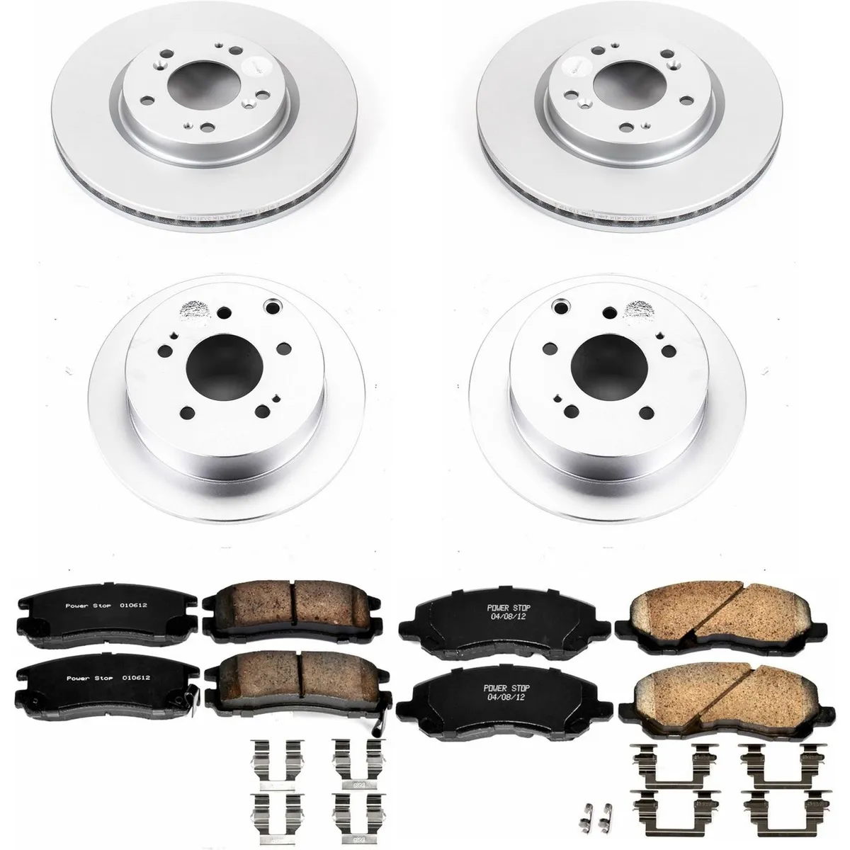 Z17 Geomet Coated Rotor Kit: Genuine Geomet Fully Coated Rotors; Ceramic Pads W/Hardware product image