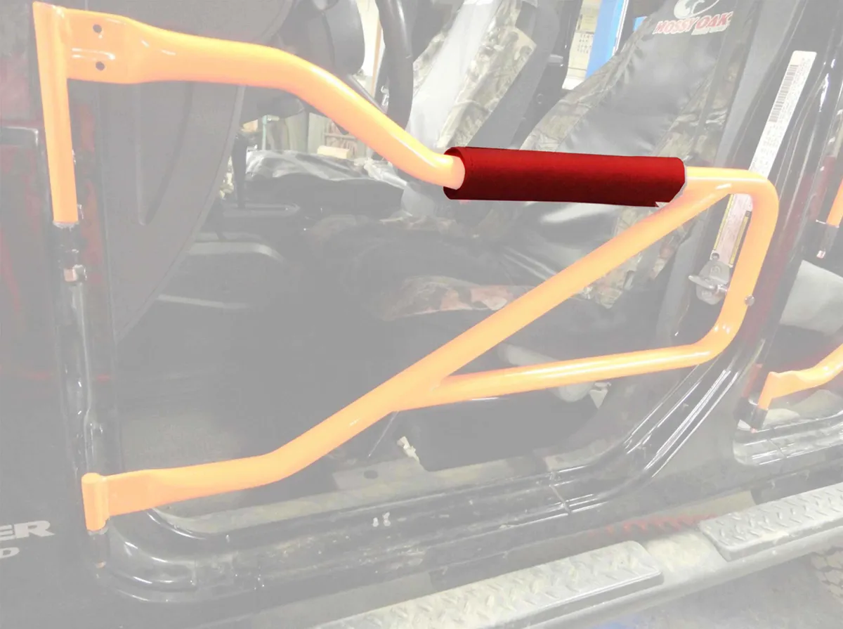 Steinjager Steinjäger Doors Wrangler JK 2007-2018 Trail, Tubular Style Arm Rest Red