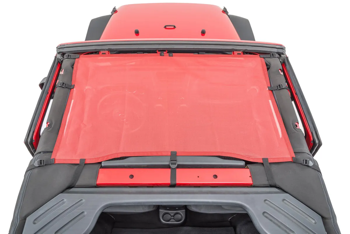 Jeep JK Mesh Bimini Top ShadeMaker For 07-18 Wrangler JK 2 Door Black MasterTop product image