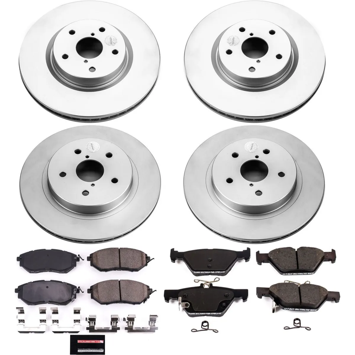 Z17 Geomet Coated Rotor Kit: Genuine Geomet Fully Coated Rotors; Ceramic Pads W/Hardware product image