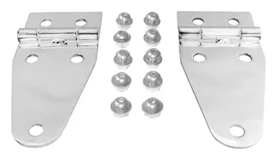 Crown Automotive Jeep Replacement Hood Hinge Set 1987-1995 YJ Wrangler;1955-1983 CJ-5;1955-1975 CJ-6;1976-1986 CJ-7;1981-1986 CJ-8;