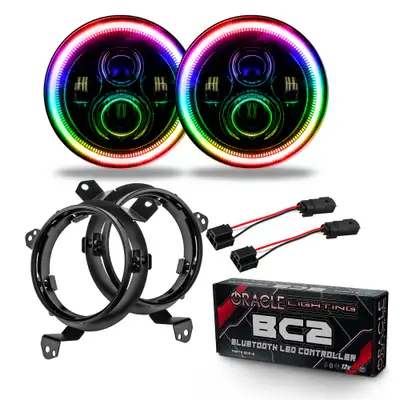 Oracle Lighting ORACLE Lighting Jeep Wrangler JL/Gladiator JT 7" High Powered LED Headlights (Pair)