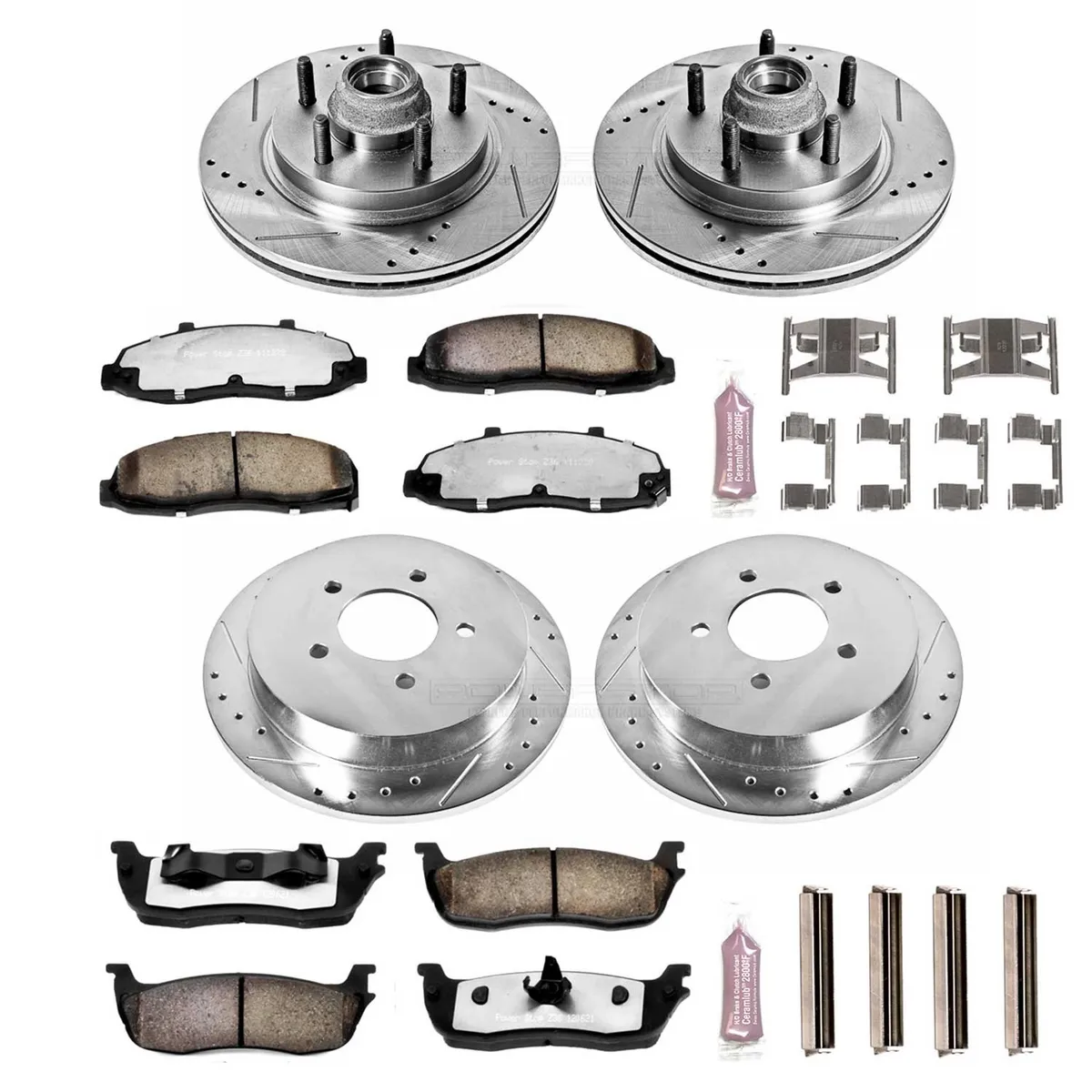 Z36 Truck/Tow Upgrade Kit: Drilled/Slotted Rotors; Carbon-Fiber Ceramic Pads W/Hardware product image