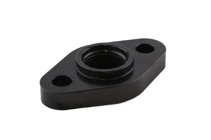 TurboSmart USA Billet AN-10 orb Turbo Drain adapter with Silicon O-ring. 52.4mm Mounting Holes - Large frame universal fit.