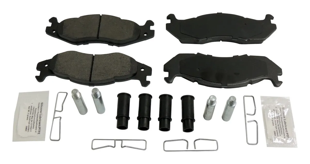 1982-1983 CJ-5 CJ Front; Kit Includes: Titanium Pad Set Caliper Bushings Clips and Bolts 1982-1986 CJ-7 CJ Front; Kit Includes: Titanium Pad Set Caliper Bushings Clips and Bolts 1982-1986 CJ-8 CJ Front; Kit Includes: Titanium Pad Set Caliper Bush product image