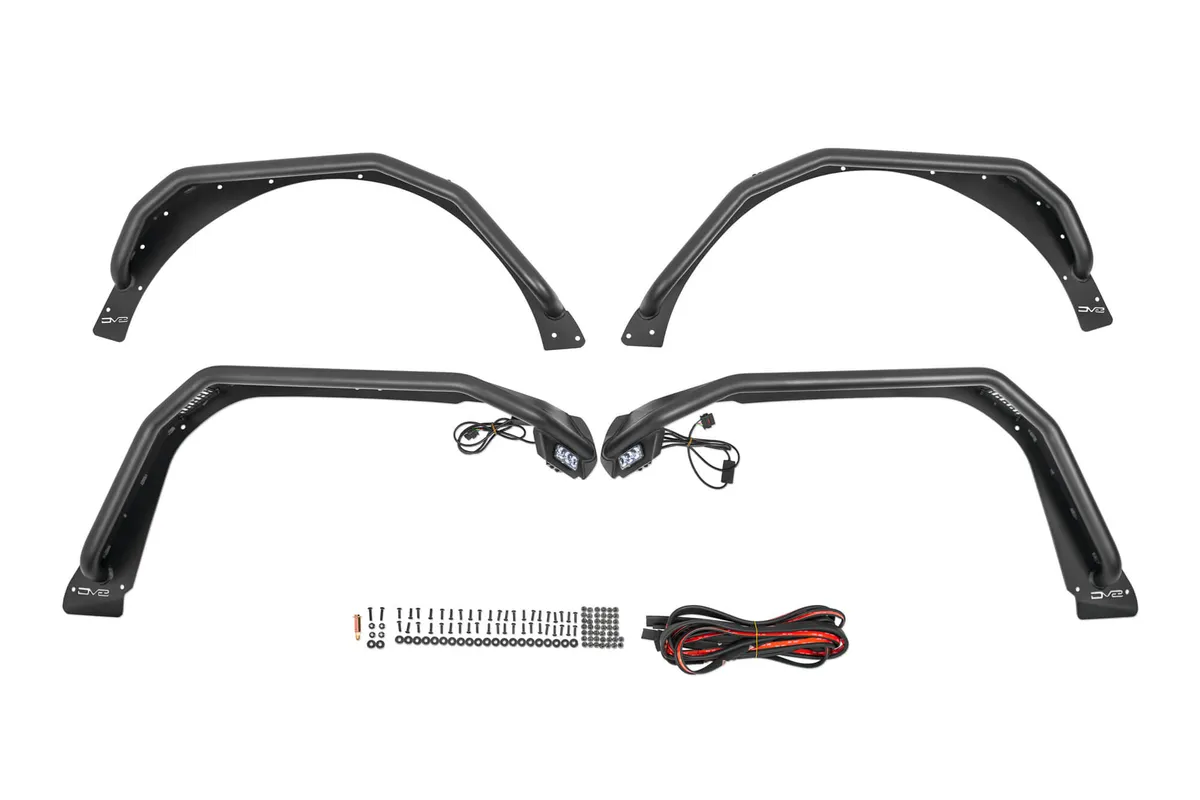 18c Wrangler JL Spec Series Tube Fenders Black product image