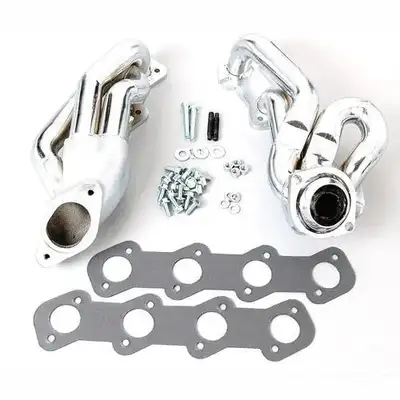 BBK Performance Ford Mustang GT 4.6 1-5/8 Shorty Exhaust Headers Polished Silver Ceramic 96-04