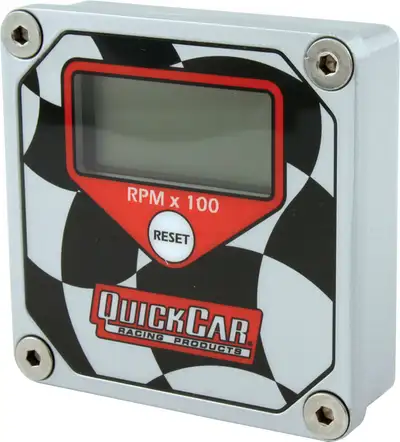 Quickcar Racing Products LCD Tachometer Checkered Flag Face