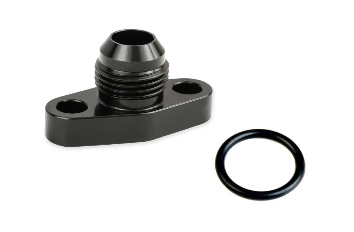 Earl's Performance Turbo Oil Drain Back Flange 10an - Black