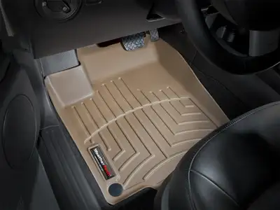 Weathertech 1998 - 2011 Volkswagen Beetle Tan Front FloorLiner Fits vehicles with round retention devices