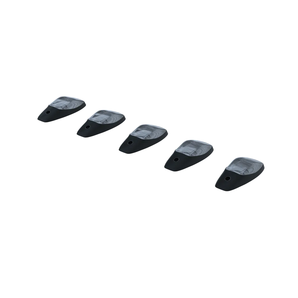 Dodge 19-23 RAM Heavy-Duty 2500 3500 5-Piece Set Smoked Cab Roof Light Lens With 2-Way Forward Rear Facing Amber Ultra High-Power Leds - Attn Plug-N-Play Replacement For OEM Factory Installed Cab Roof Lights product image