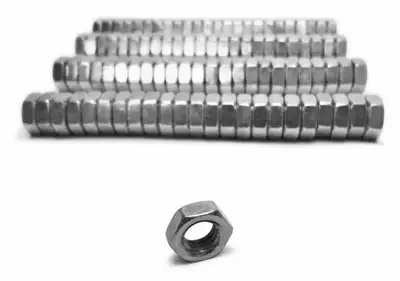 Steinjager Steinjäger Nuts Bulk Jam Fasteners, Bulk 1.25-12 RH 96 Pack Grade 5 Plated Zinc Yellow