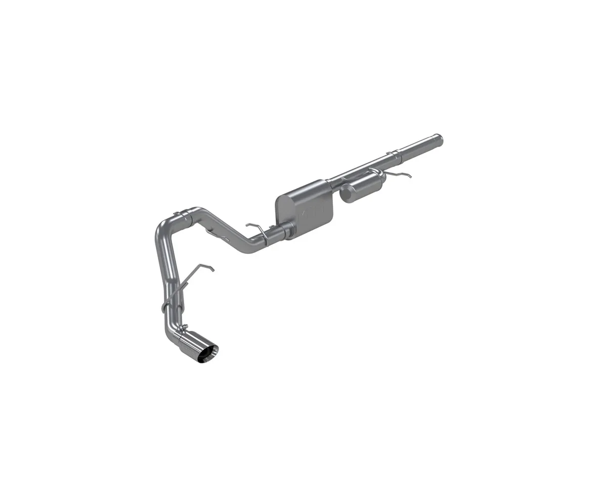Armor Pro Cat Back Exhaust System; 3in.; Incl. Pipe-Assembly/Oval Offset Muffler/Hardware/4in OD Tip/ Single Side Exit; T304 Stainless Steel.; product image