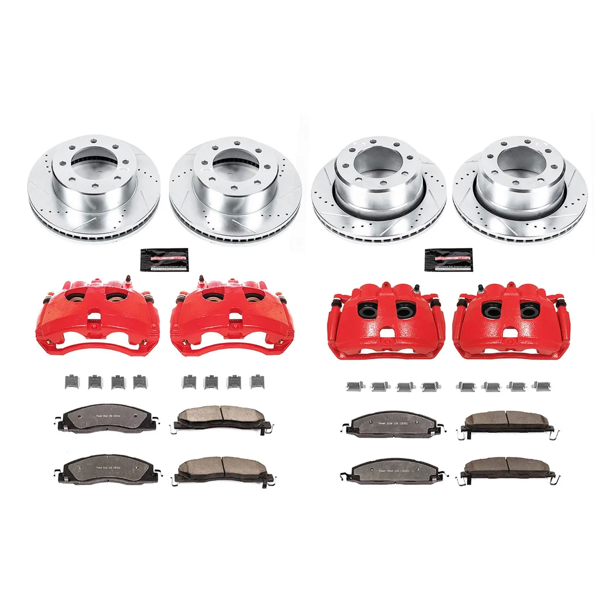 Z36 Truck/Tow Upgrade Kit: Drilled/Slotted Rotors; Carbon-Fiber Ceramic Pads; Powder Coated Calipers product image