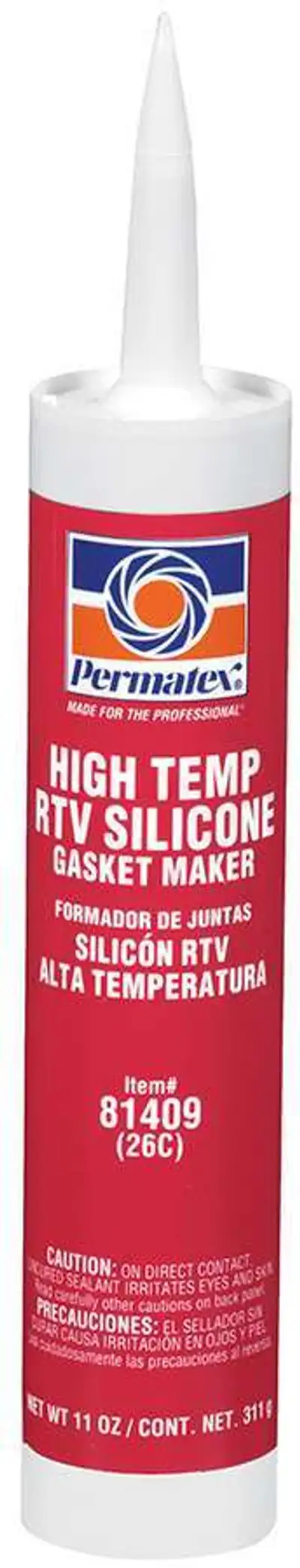Permatex Hi-Temp RTV Silicone Red 11oz Cartridge