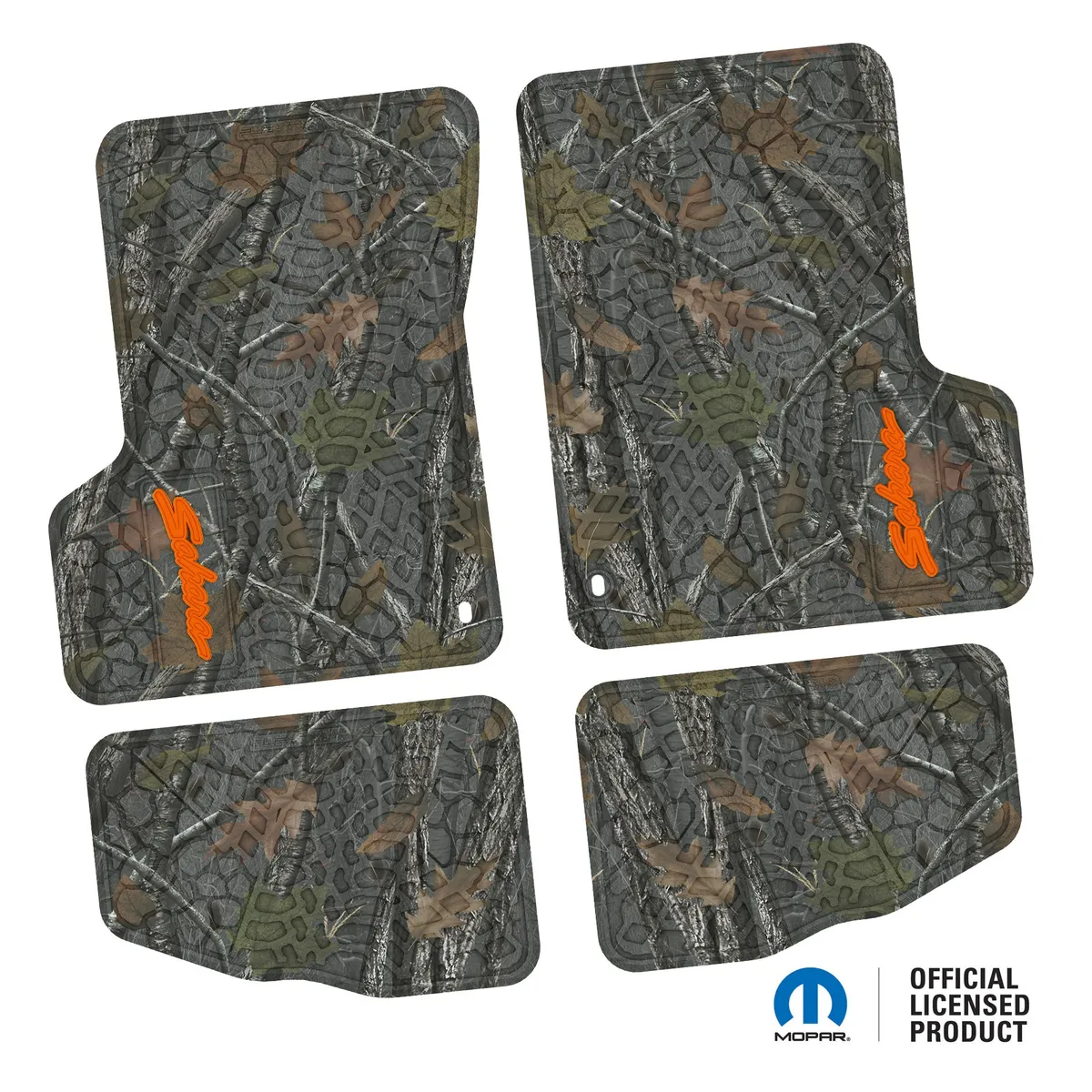 Ngtt44047001- 97-02 Jeep TJ 2DR Front And Rear- Tire Tread/Scorched Earth Scene w/ Sahara Insert - Black product image