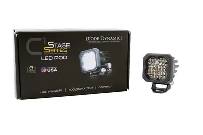 Diode Dynamics Diode Dynamics - Stage Series C1R White Flood Standard LED Pod (one)