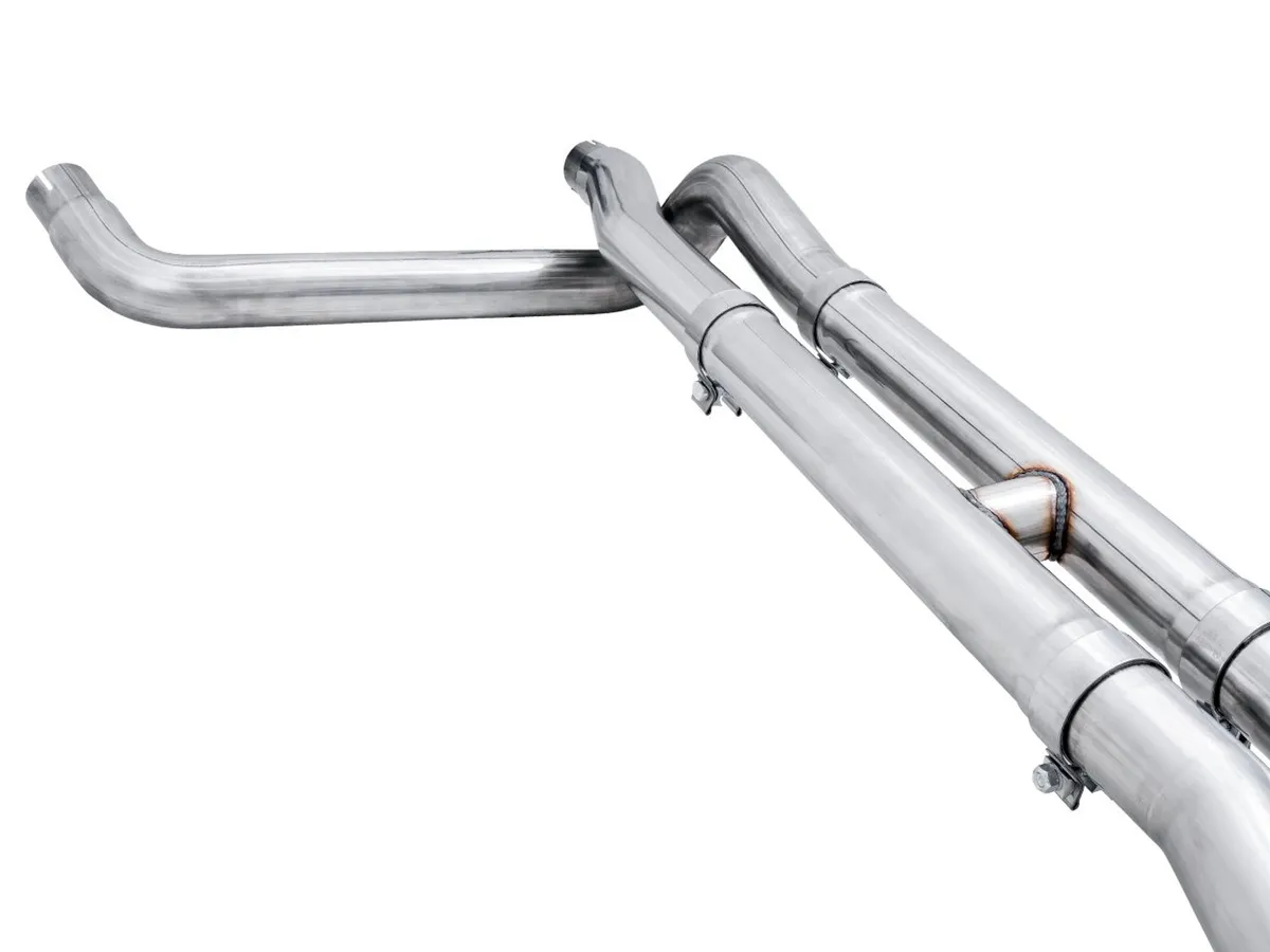 AWE 0FG Catback Exhaust for Silverado ZR2/Sierra AT4X - Dual Bashguard (no tips) product image