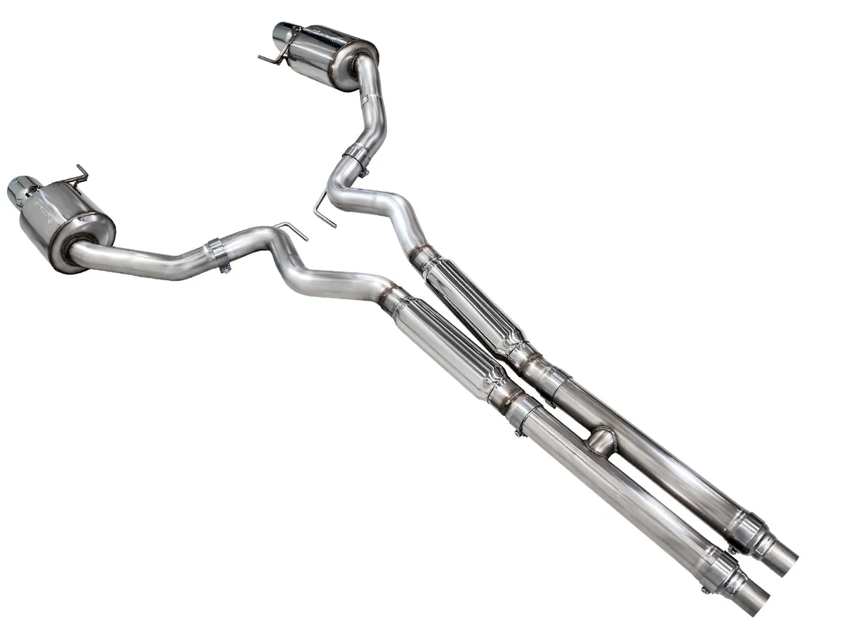 AWE Touring Edition Exhaust for S650 Ford Mustang GT Fastback - Dual Diamond Black Tips product image