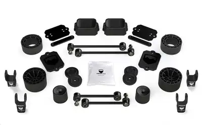 TeraFlex Jl 2dr Sport/Sahara: 2.5in Spacer Lift Kit W/ Shock Extensions