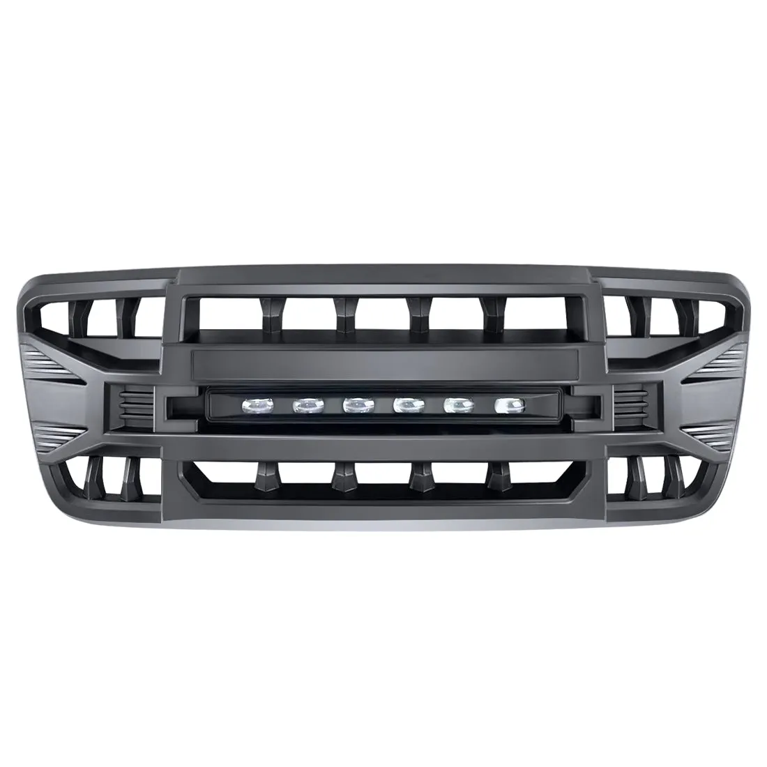 American Modified Amfmaa00113 Armor Grille With LED Off-Road Lights - Matte Black product image