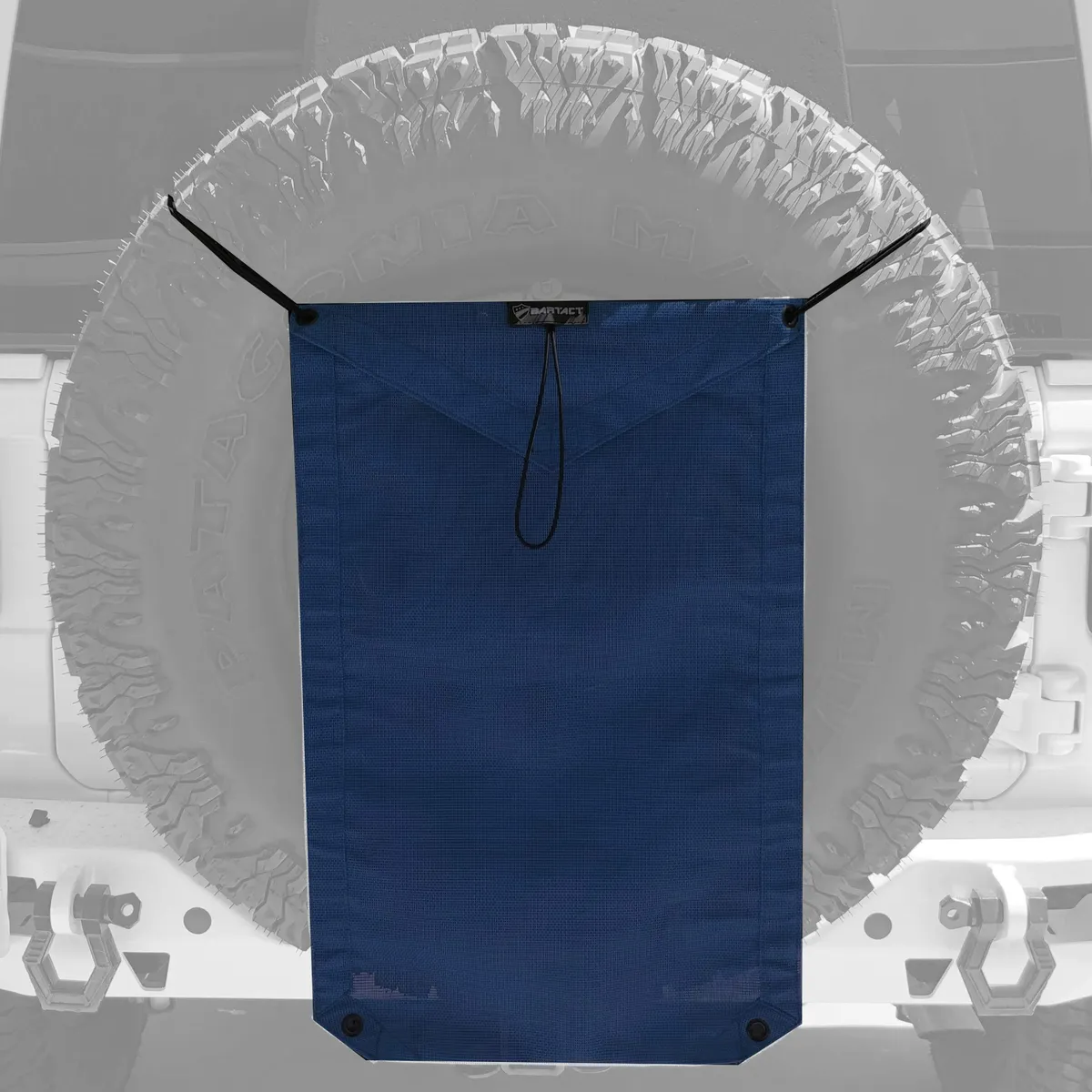Spare Tire Trash Bag & Pet Divider Pat Pend for Jeep Wrangler, Gladiator, Ford Bronco, etc Bartact - WHITE product image