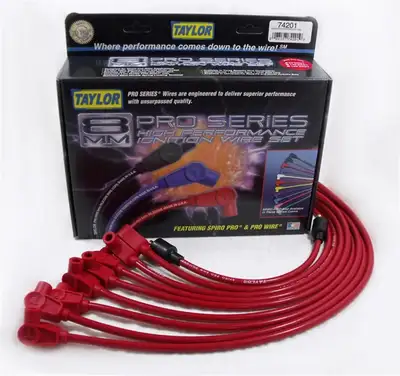 Taylor Cable 8mm Spiropro Custom 8 Cyl Red