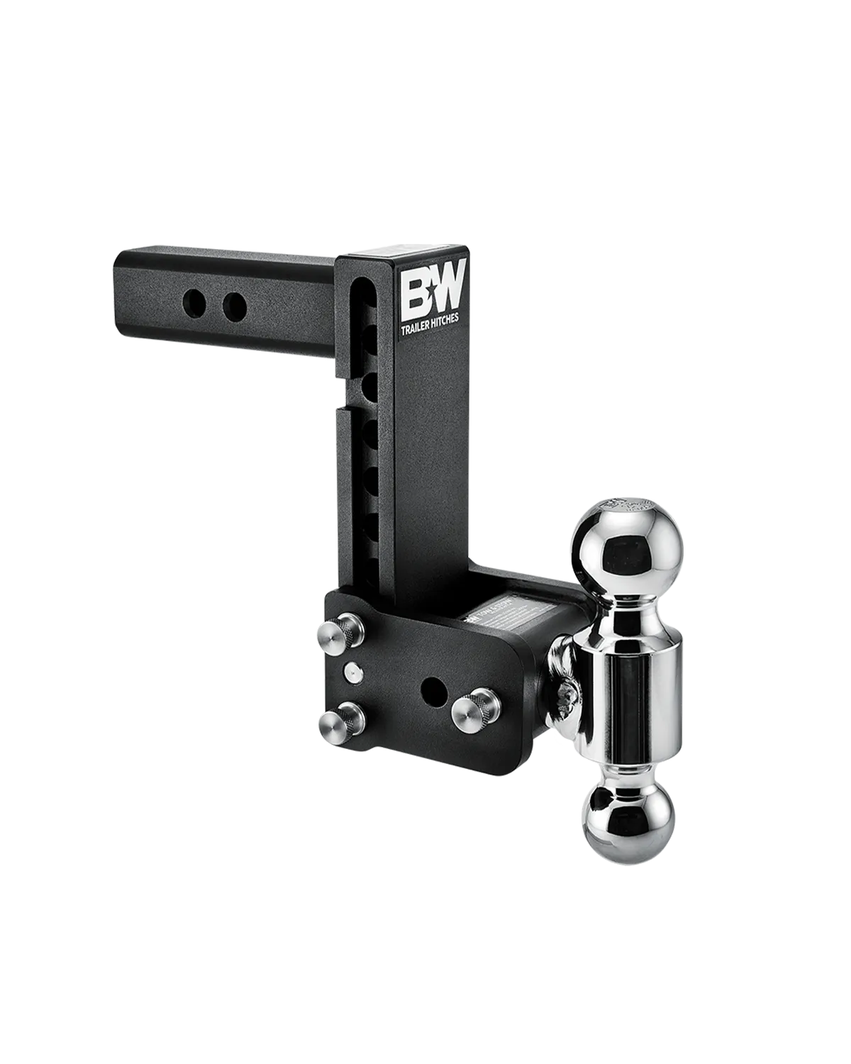 B&W Trailer Hitches B&W Hitches Tow & Stow 2in Dual Ball Receiver Hitch, Black, 7in Drop-7.5in Rise