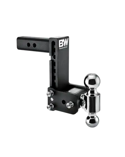 B&W Trailer Hitches B&W Hitches Tow & Stow 2in Dual Ball Receiver Hitch, Black, 7in Drop-7.5in Rise