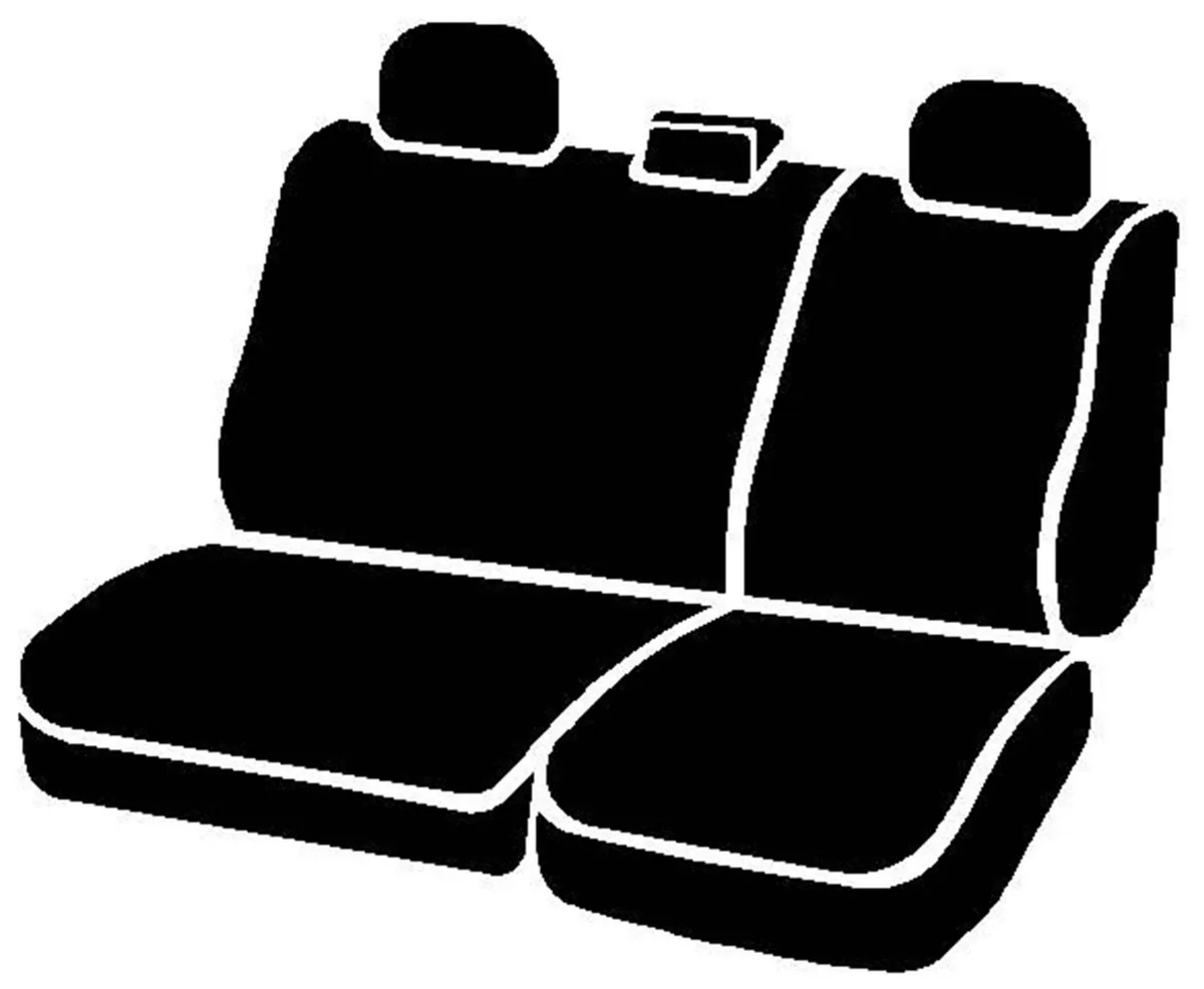 Seat Protector™ Custom Seat Cover; Poly-Cotton; Gray; Split Seat 40/60; Adjustable Headrests; Center Seat Belt; Fold Flat Backrest; product image
