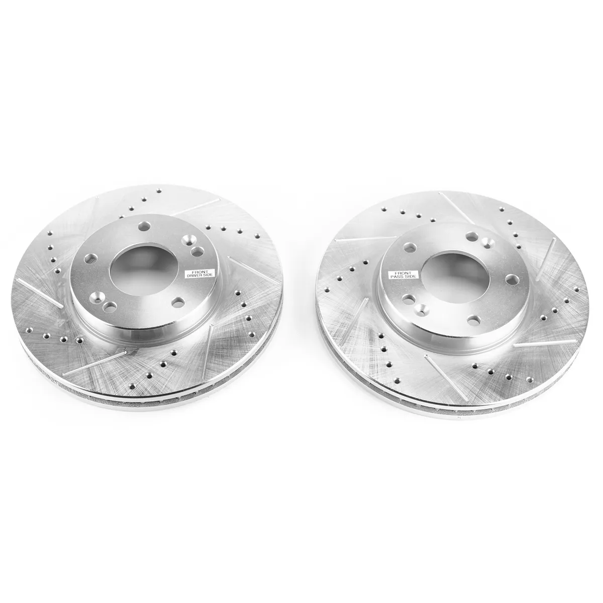 Evolution Drilled/Slotted Zinc Plated Rotors (Pair) product image