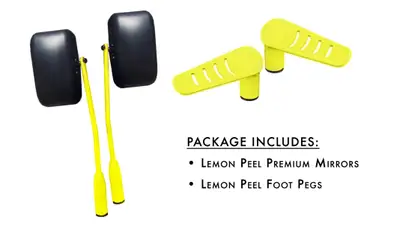 Steinjager Exterior Accessories 2018 to Present Mirror and Foot Peg Kit Lemon Peel