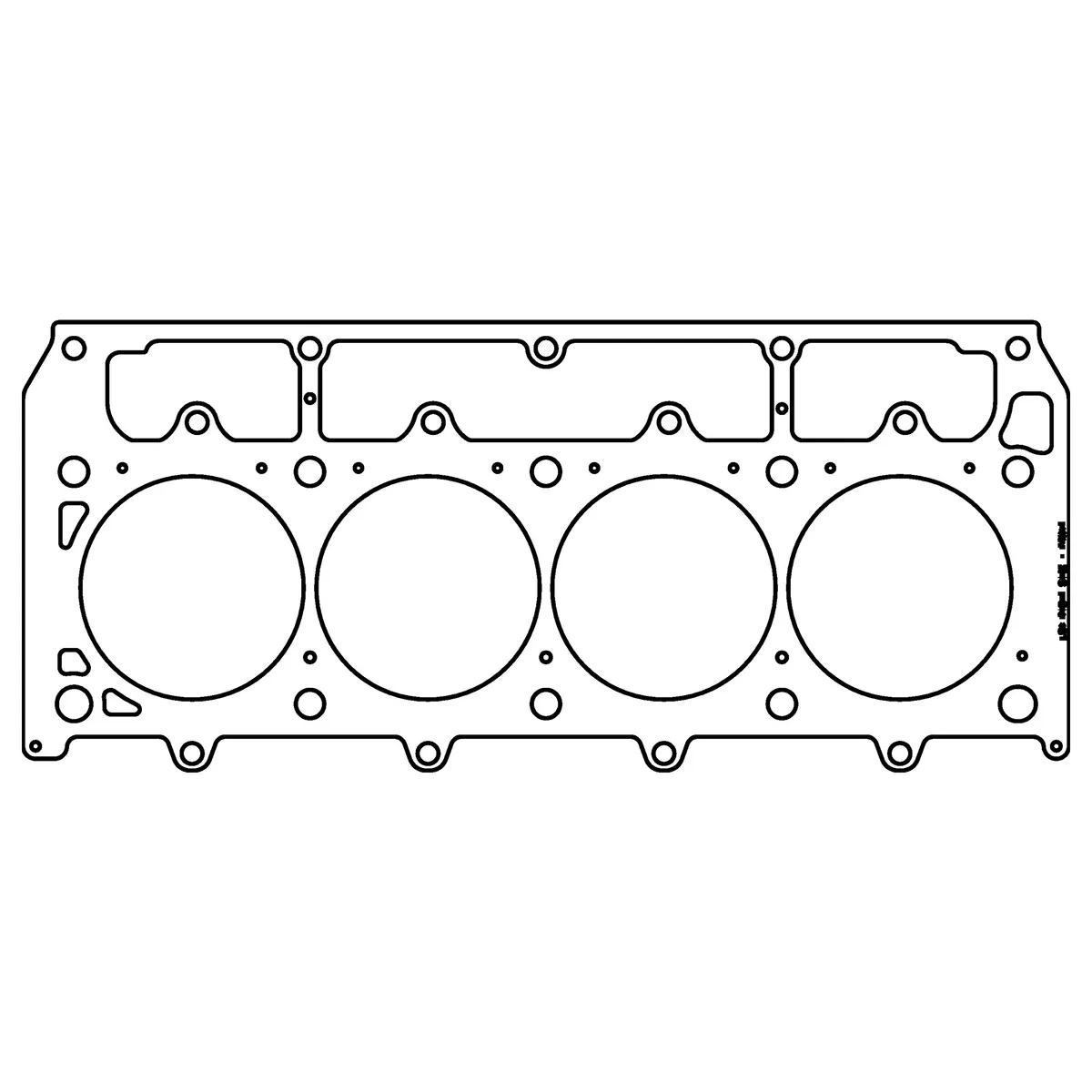gm Lsx Gen-4 Small Block v8 .052 Mlx Cylinder Head Gasket 4.165 Bore 12 And 38 Studs RHS product image