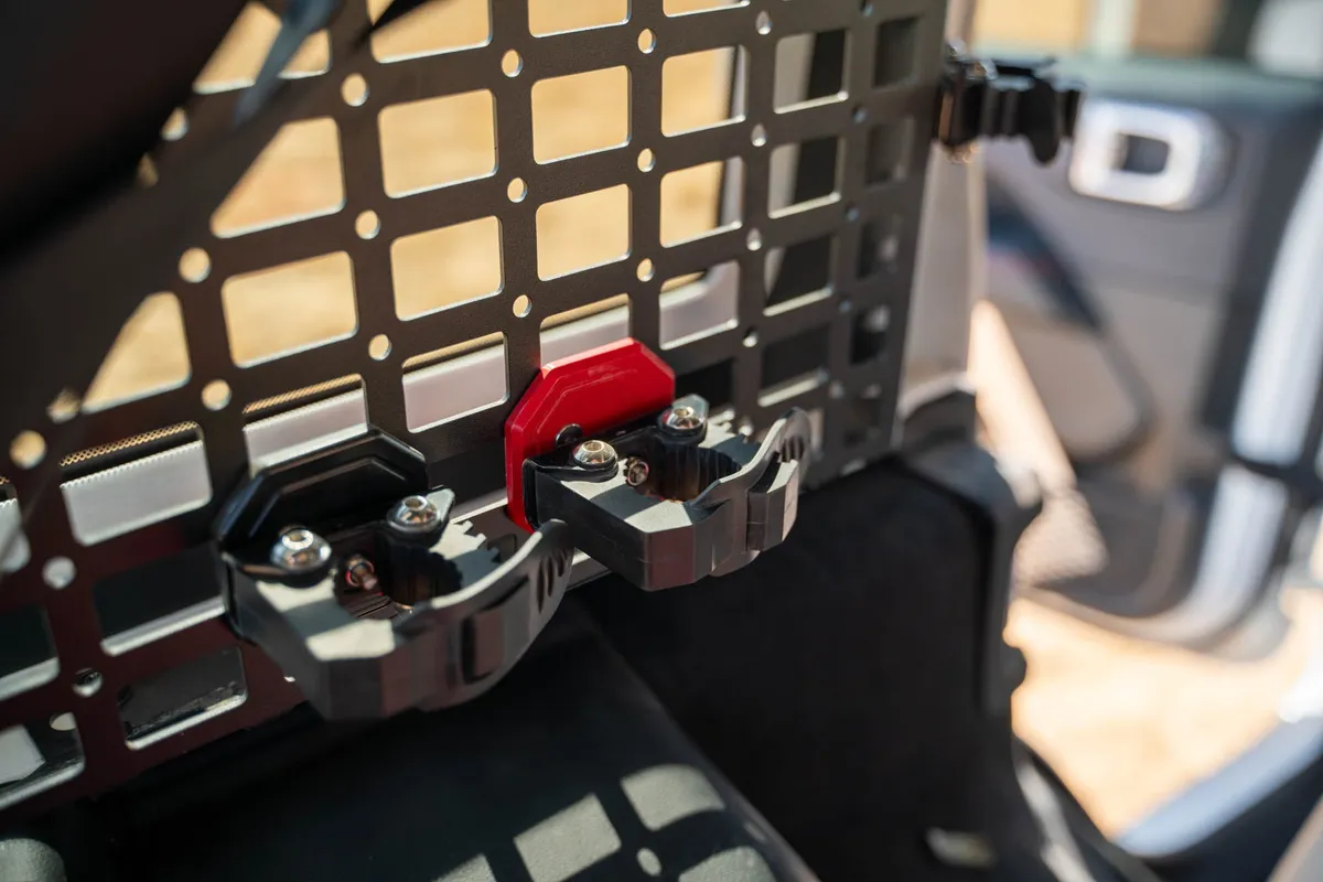 Quick Release Molle Panel Tool Mounts Red For Mollee 1.5x1in product image