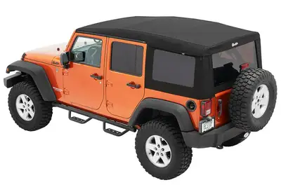 Bestop Supertop Ultra Squareback Soft Top For Jeep 2007-2018 Wrangler JK 4 Door Black Bestop