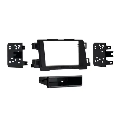Metra Electronics Custom Fit Mounting Kit; ISO DIN Radio Provision w/Pocket; Incl.: Radio Housing/Radio Brackets/Pocket/Clips/Screws;